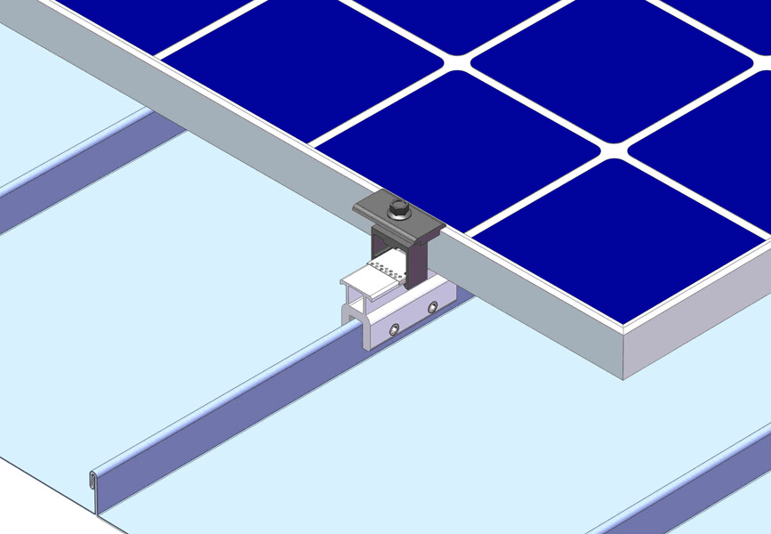 4 or 10 MageClamp Rail-less Install Solar Mounting Kit Standing Seam Metal Roof