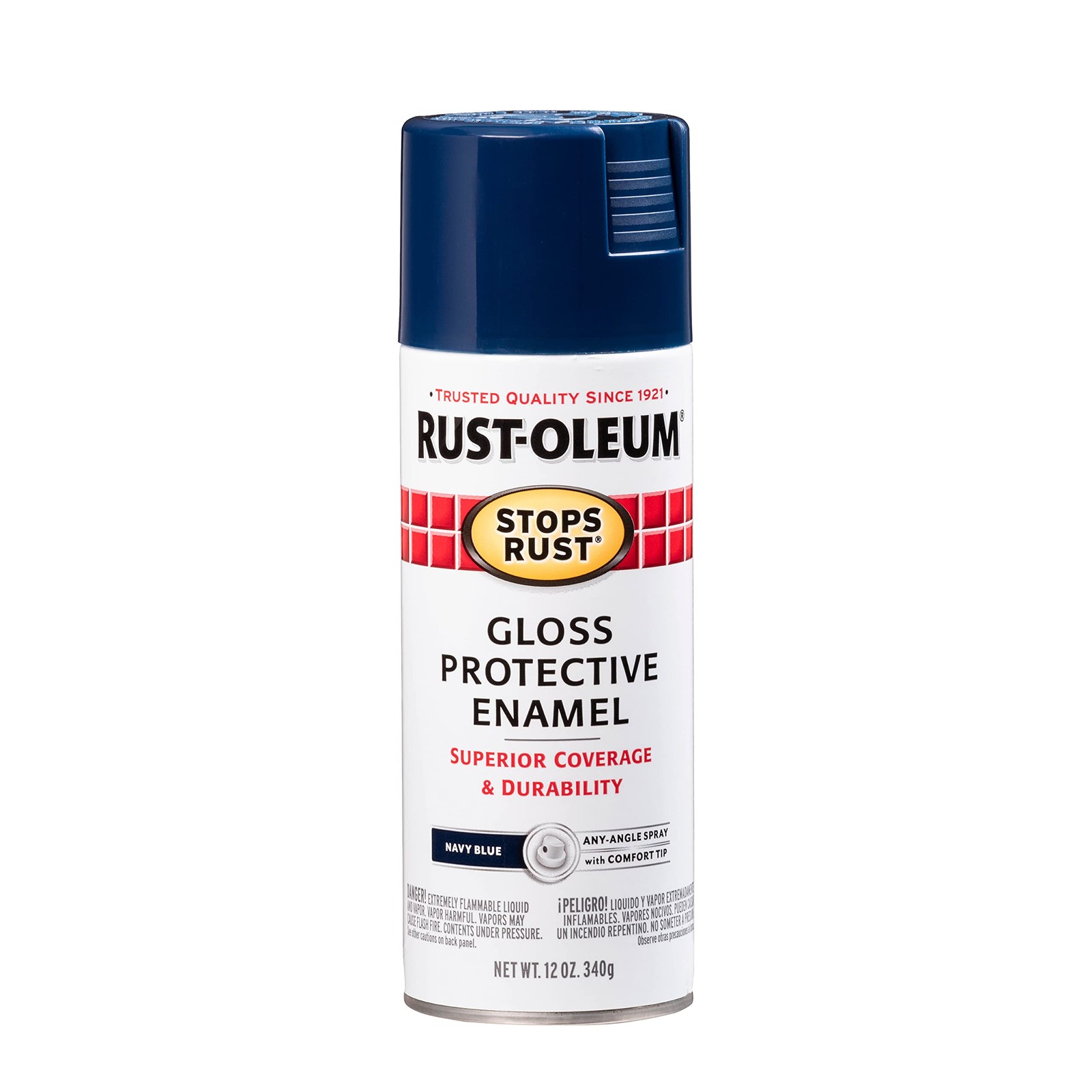 Rust-Oleum 7723830 Stops Rust Spray Paint, 12 Ounce (Pack of 1), Gloss Navy