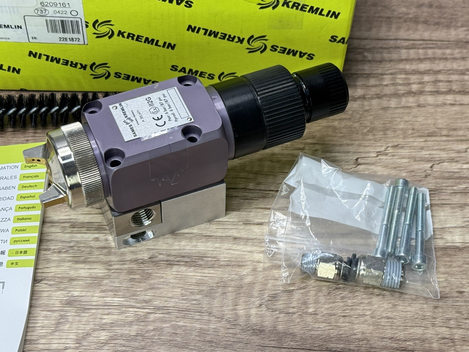 Sames Kremlin A35 HTI Automatic Airspray Spray Gun P/N A35 HTI 135-300-106 NEW
