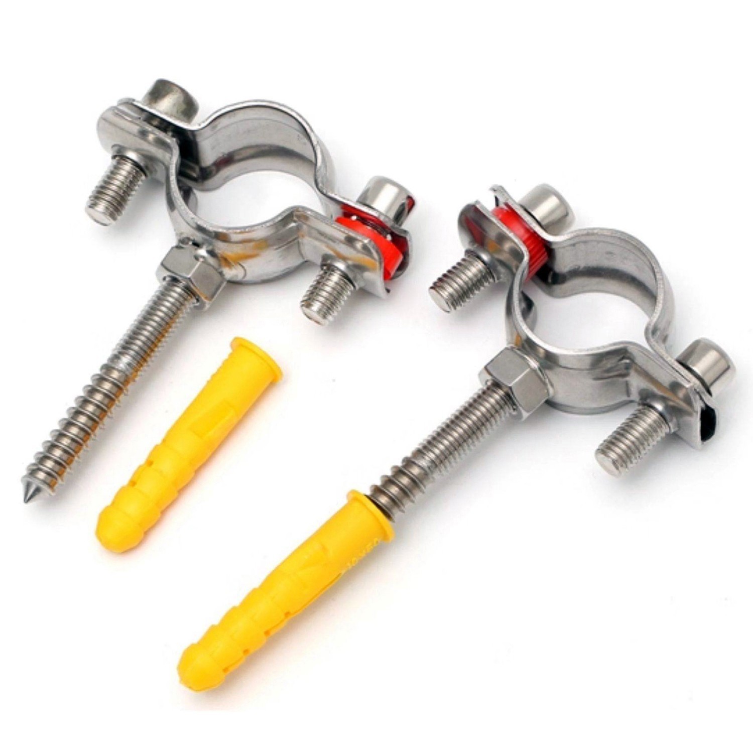 Stainless Steel A2 Pipe Clamp with Screw Tube Wall Holder Bracket Gas Water Hose