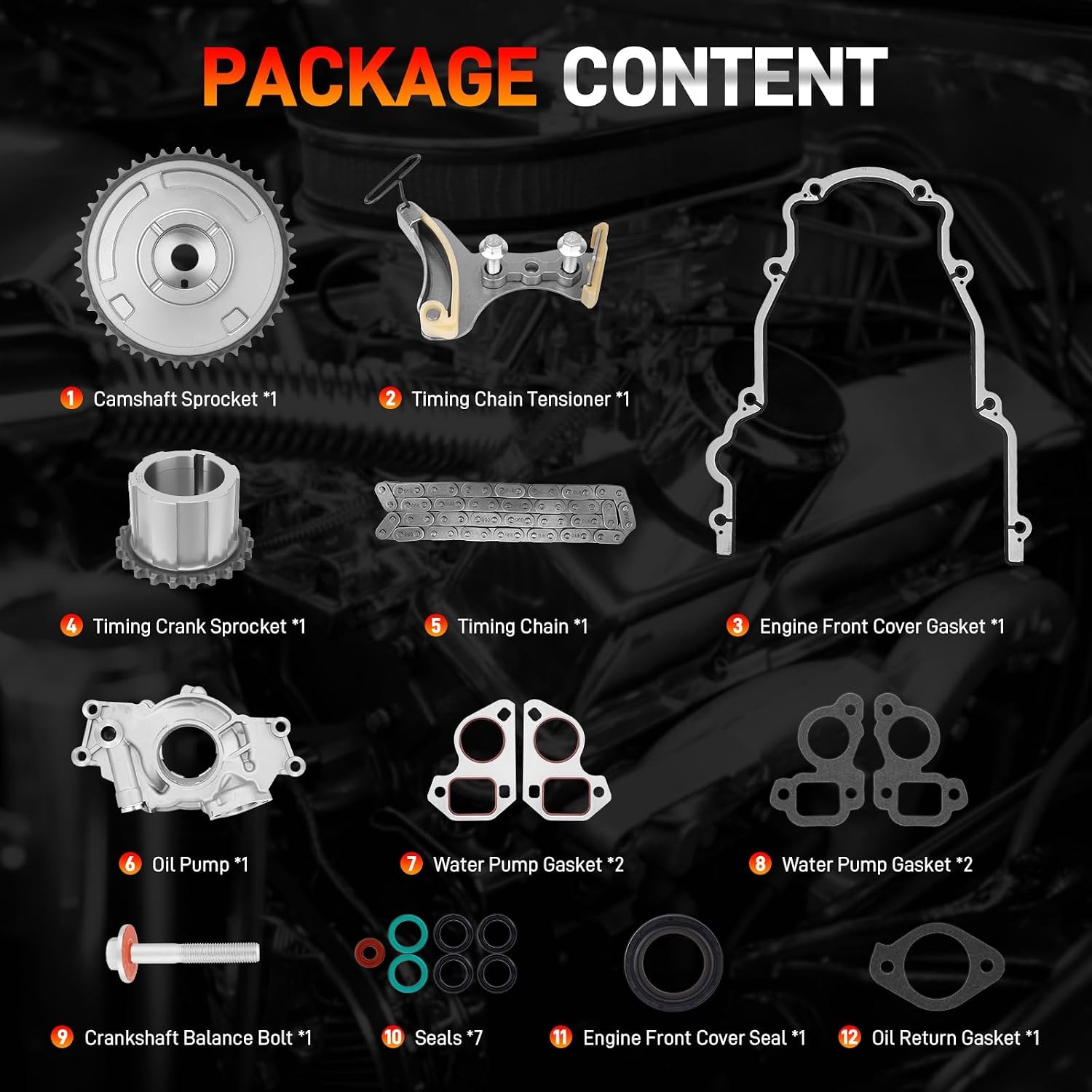 Timing Chain Kit M295HV Oil Pump Chevy 4.8-6.2L V8