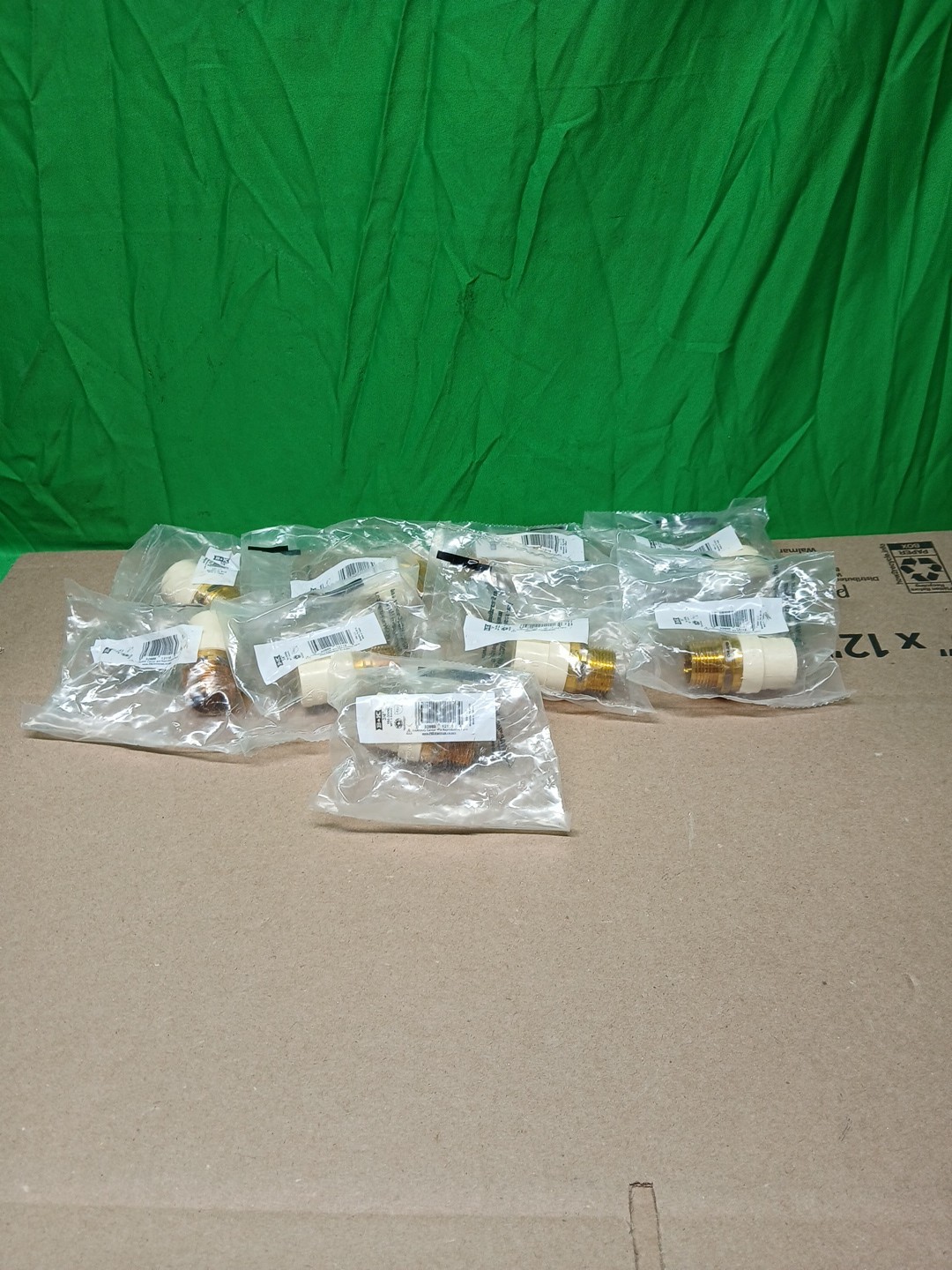 LOT OF 9 3/4 In. SOLV x 3/4 In. Male Transition Adapter 164-304NL B&K 164-304NL