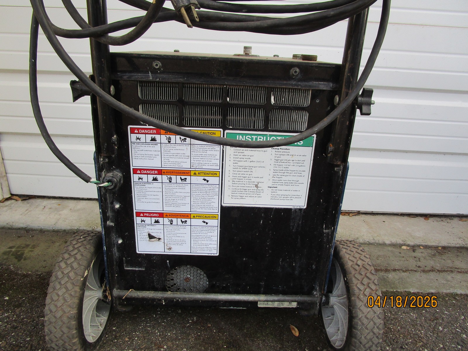 Graco Texfinish Magnum Interior Texture Sprayer Machine Model 246-185