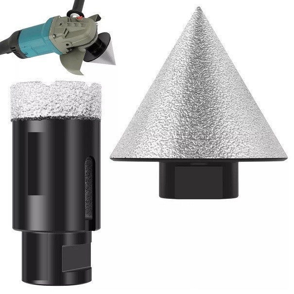 Quartz Granite Fabrication Kit Diamond Tools 1″ BEVEL Bullnose Router Bit Set