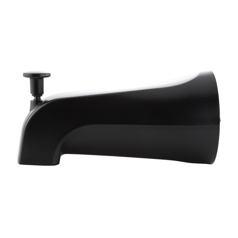 Danco 9D00011079 Black Diverter Spout Matte Metal Tub and Shower Faucet