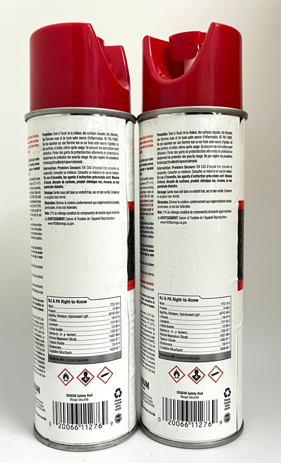 2 PACK – Rust-Oleum – 203038 – Precision Line Marking Paint, 17 Oz, Safety Red