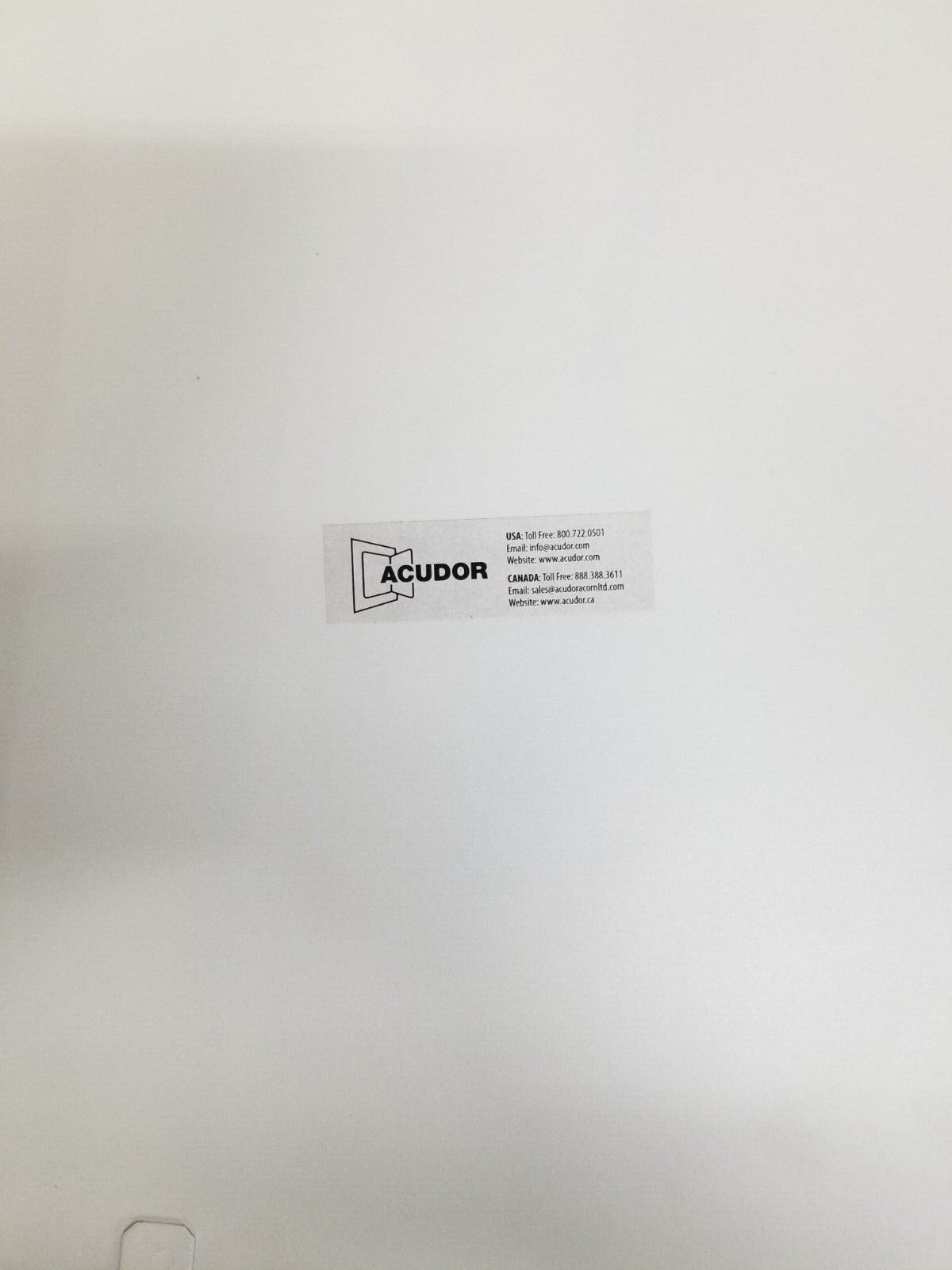 Acudor UF-5500 SCPC Metal Access Door 18 x 18 Slot Catch Concealed Hinge