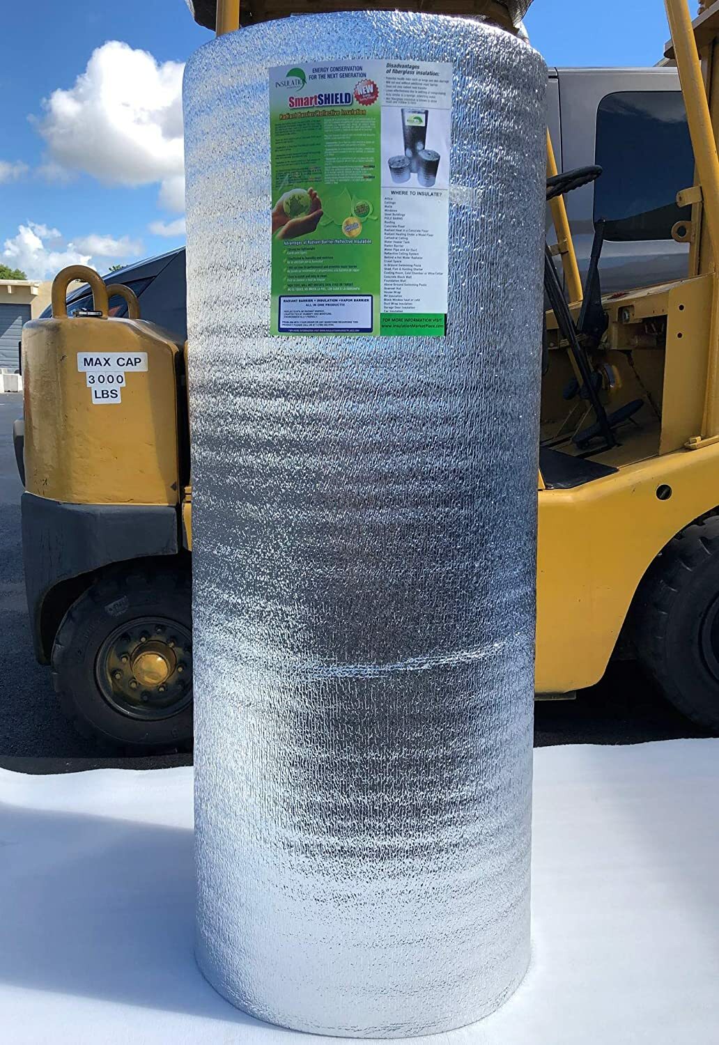 SmartSHIELD -5mm 48″X100ft Insulation Roll Foam Core Radiant Barrier