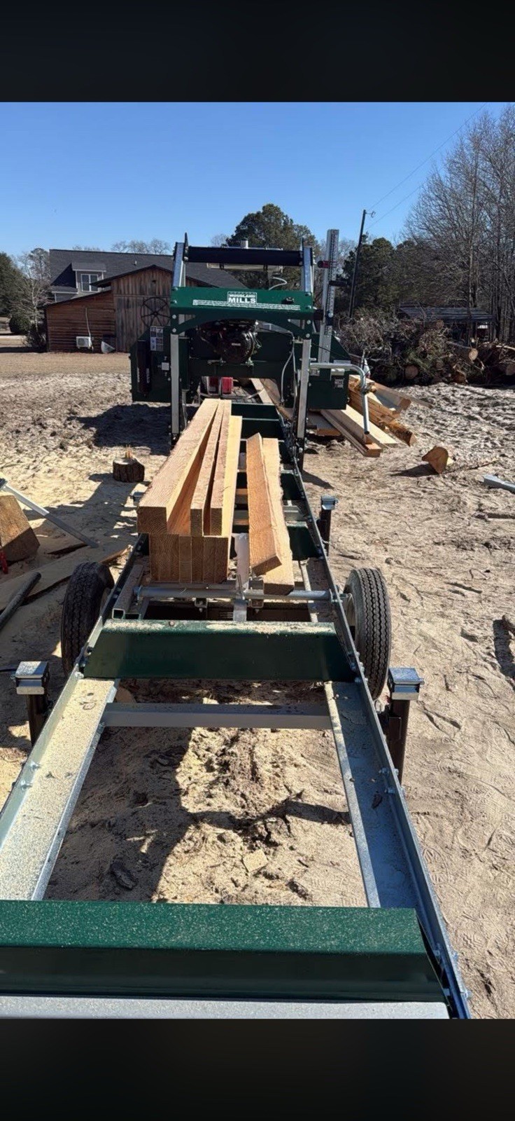 Miles Road Millworks Custom Rough Cut Handcrafted Wood Beams for Home Projects