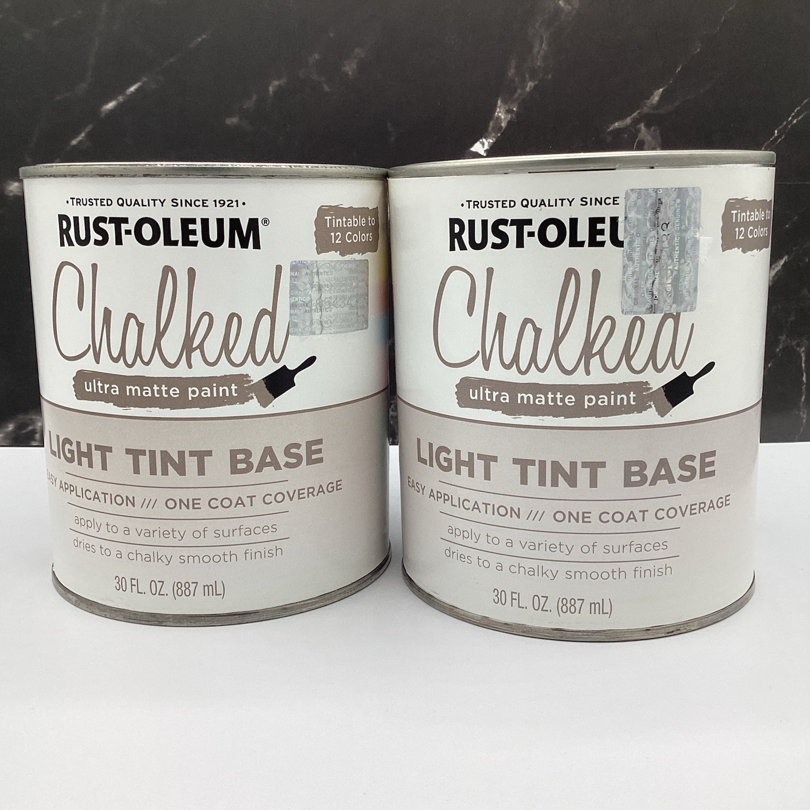 (2 Pack) RUST-OLEUM Base Paint, 30 oz, Light Tint, 30 Fl Oz, Ultra Matte