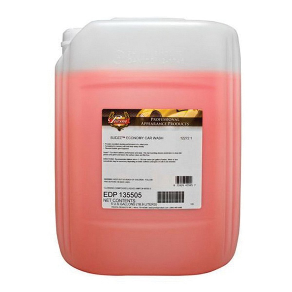 Presta Sudzz 135505 Car Wash, 5 gal Bottle, Pink PES.135505