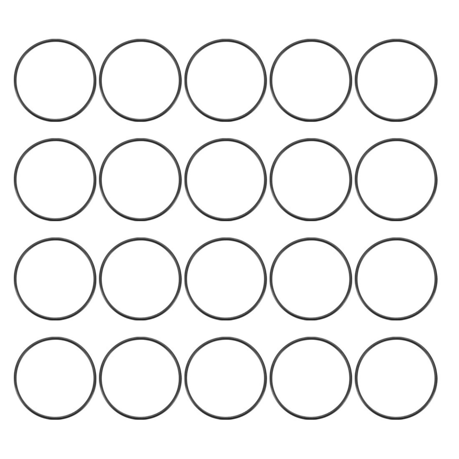 20 Pcs 40mm x 1.5mm Rubber O-rings NBR Heat Resistant Sealing Ring Grommets