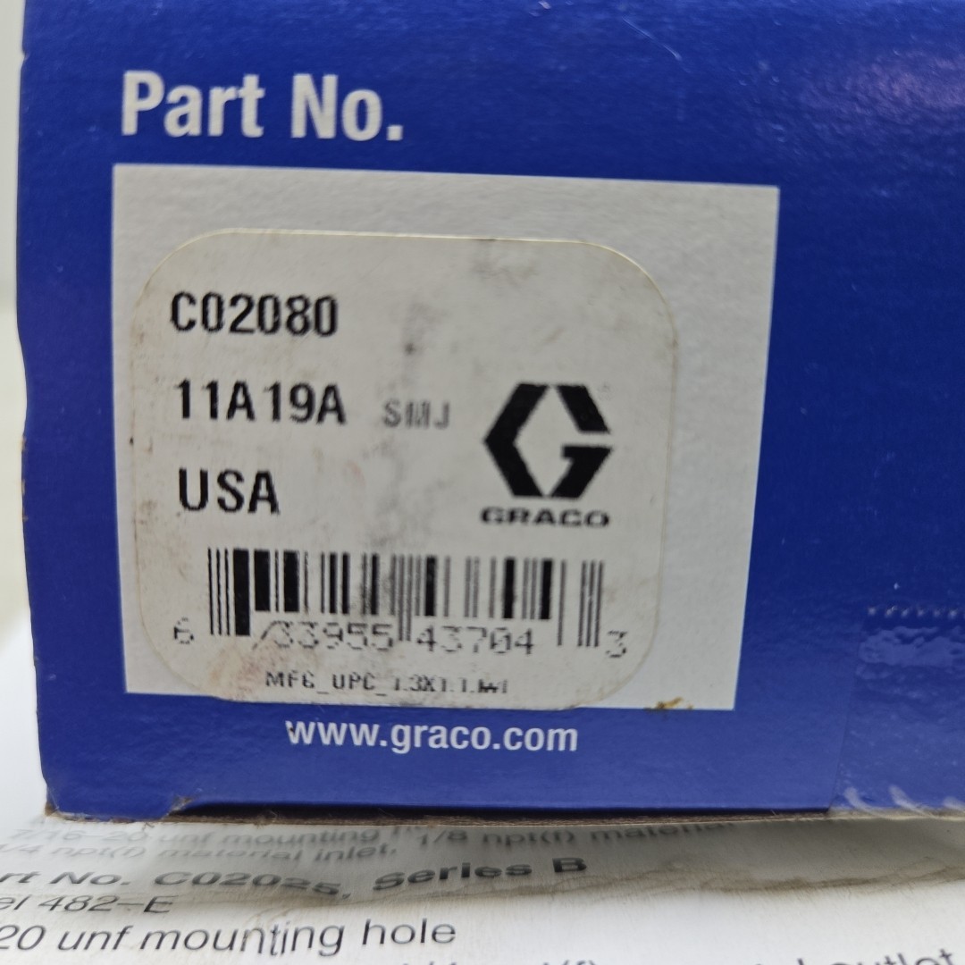 Graco C02080 Repair Kit For Automatic Metering Valves 11A19A New See Pictures
