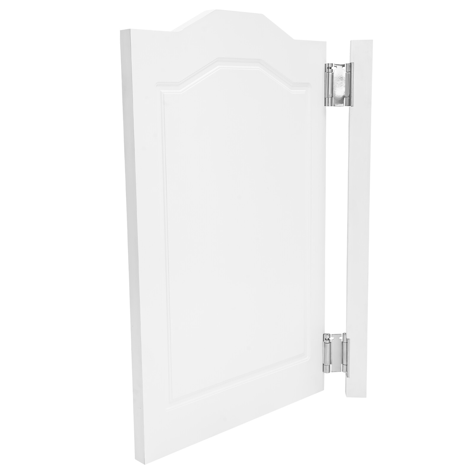 Partition Door, Swing Solid Wood Door, White Partition Door for Shop Entrance