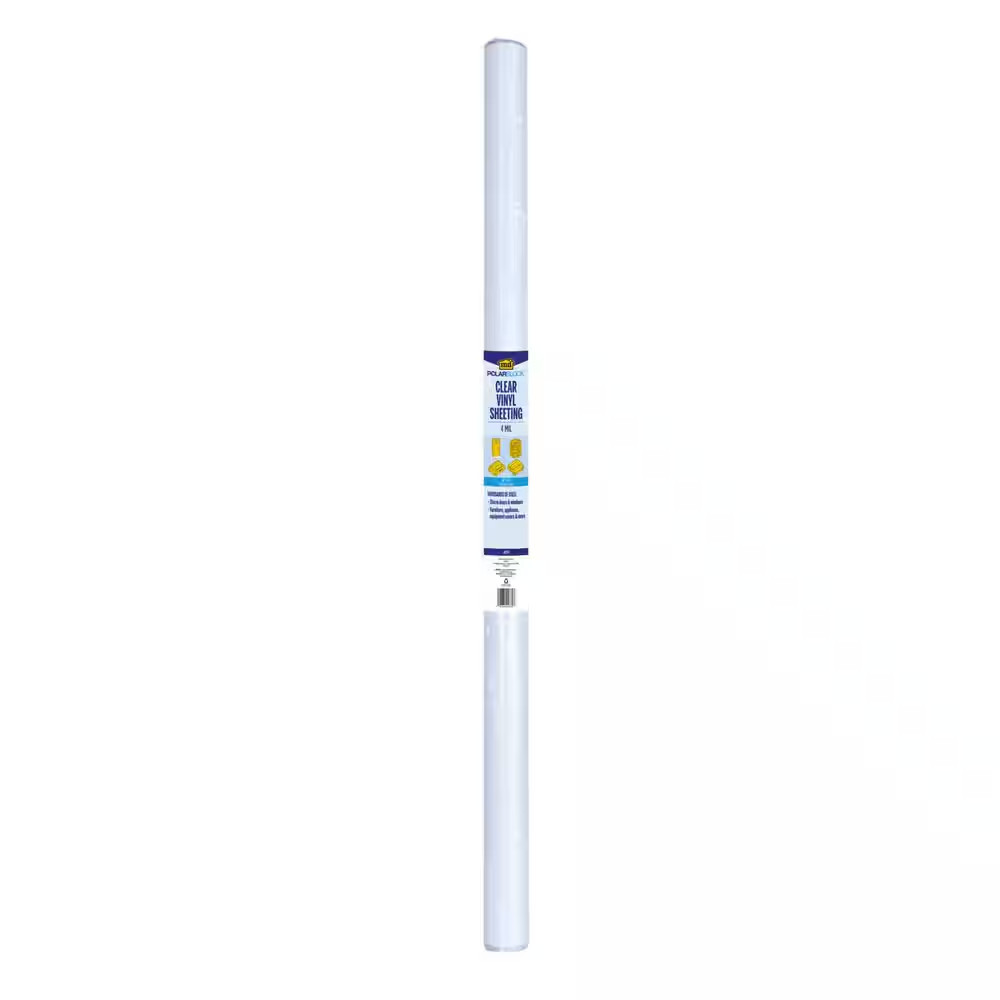 48 In. X 25 Ft. 4 Mil Clear Film Sheeting Weatherstrip Adhesive