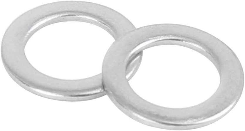 M8x13mm Stainless Washer 55 Pcs Flat Sealing Gasket