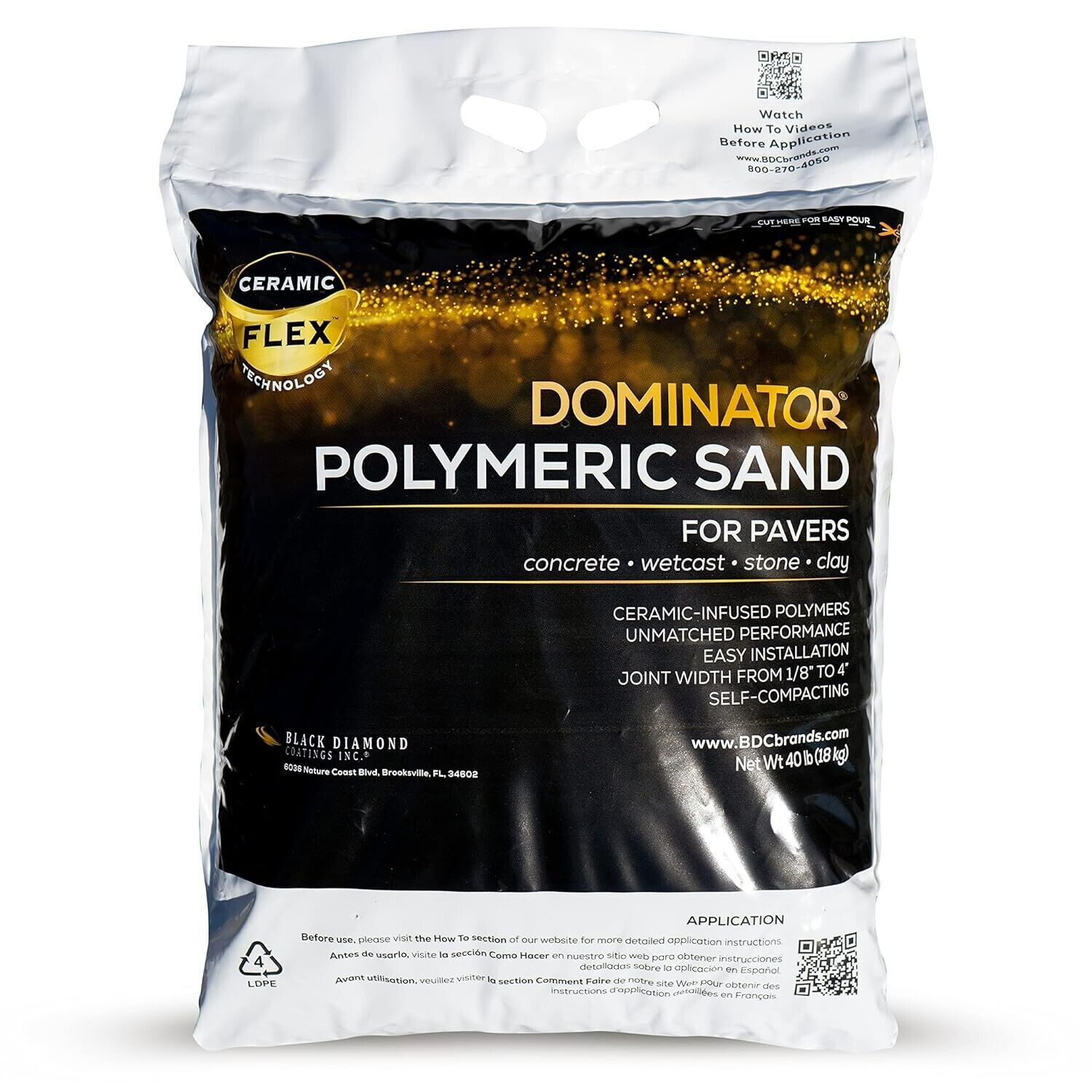 Natural Ivory XL DOMINATOR Polymeric Paver Sand Revolutionary Ceramic 40LBS G057