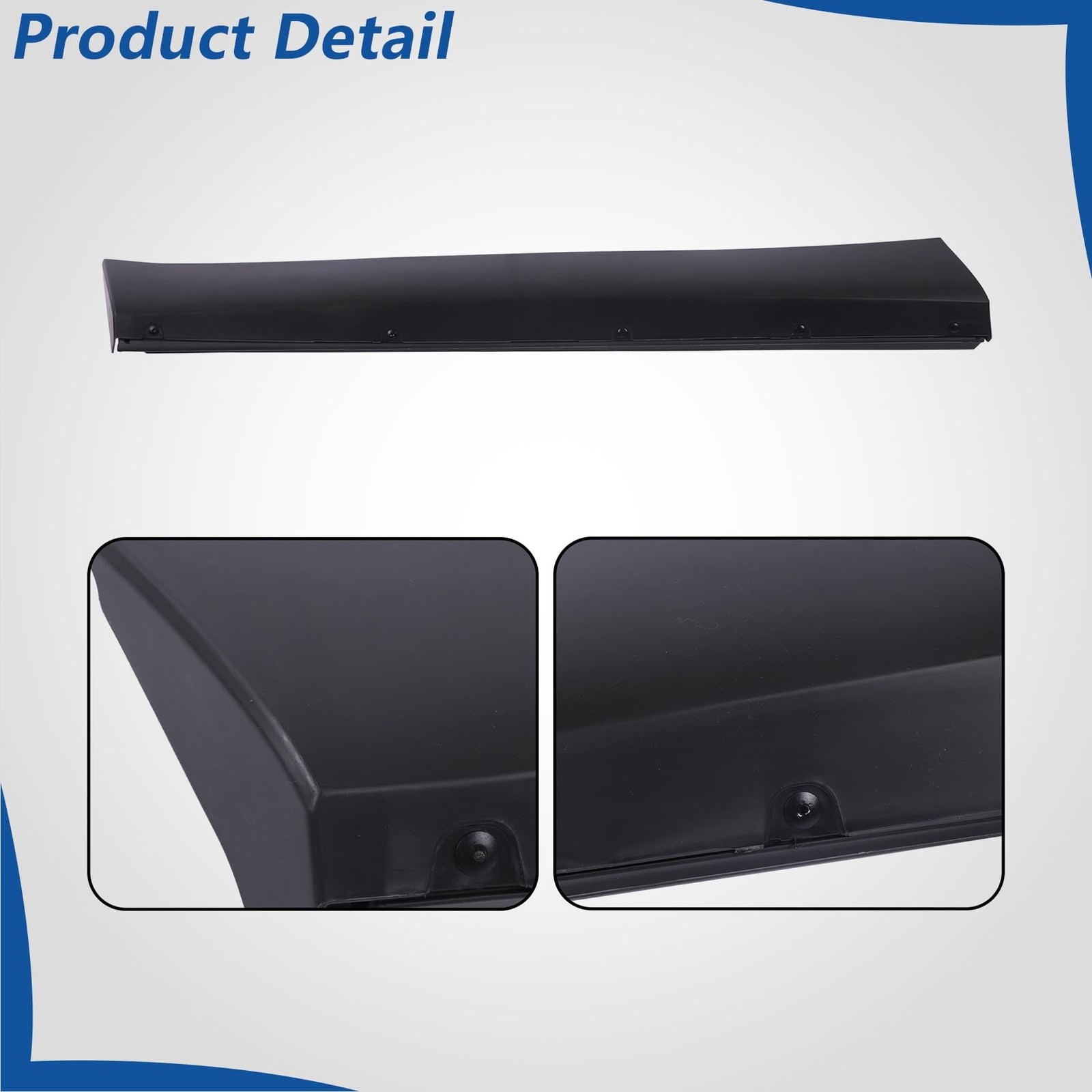 Black Front Driver Side Door Lower Molding Trim Panel for Highlander
