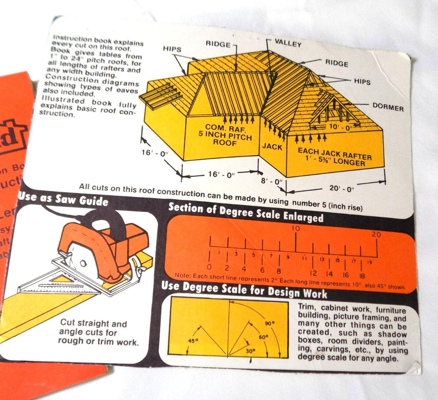 MD Macklanburg Duncan Instruction Book Roof Construction & Rafter Lengths 1970’s