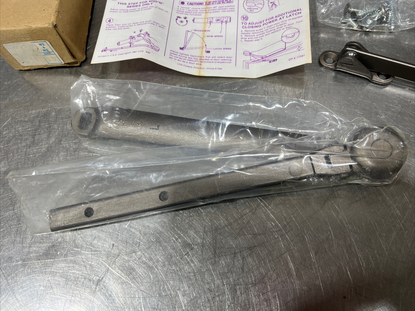 LCN Door Closer For 4020 Series. Nos Surplus. VTG 1987. See Pictures For Details