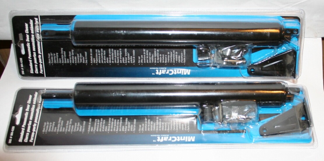 (2) Mintcraft 004-4289 Standard Pneumatic Door Closer Black Color