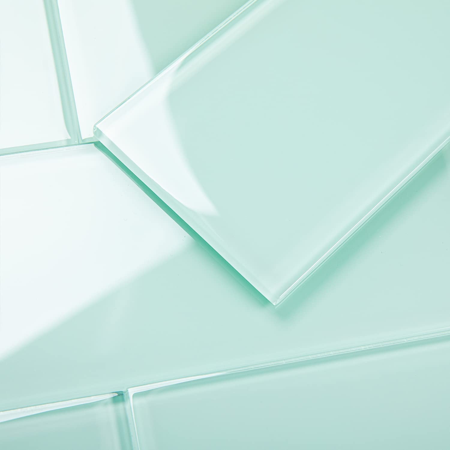 Lovdeco Light Green Glass Subway Tile Glass For Bathroom Kitchen Shower
