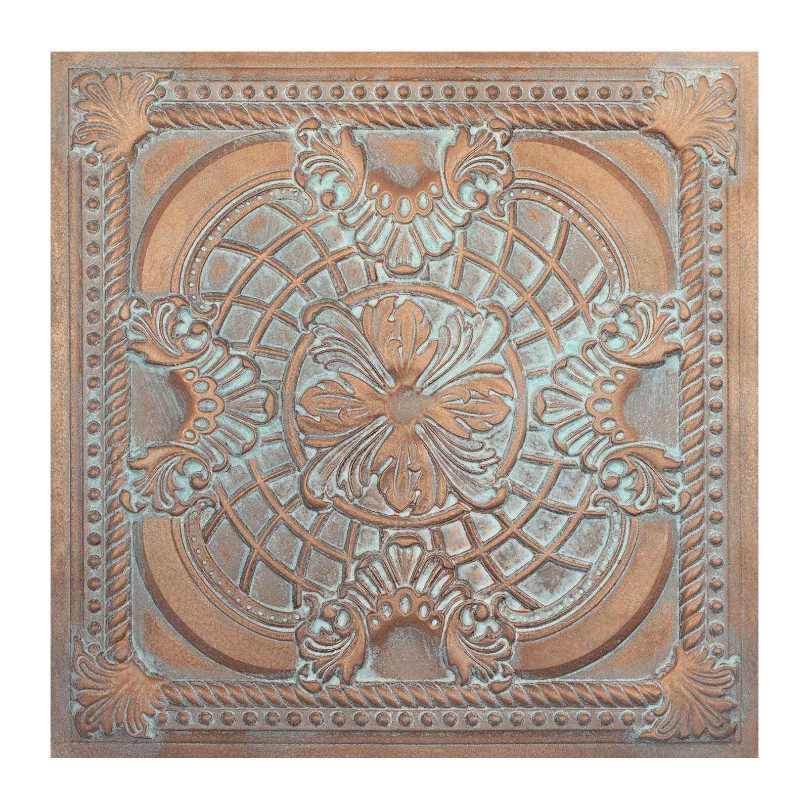 Faux tin vintage Ceiling tiles decor wall panels PL31 weather copper 10pcs/lot