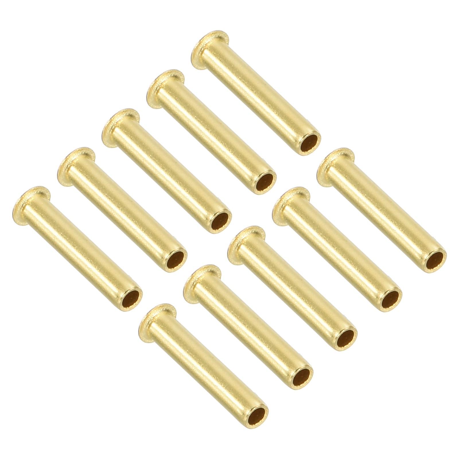 10 Pcs Brass Compression Insert for 1/8″ Tube OD Compression Insert Tube Support