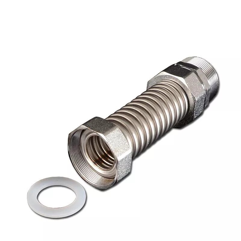304 Stainless Steel Seamless welding Hose Fitting 1/2″ 3/4″ 1″ for air condition