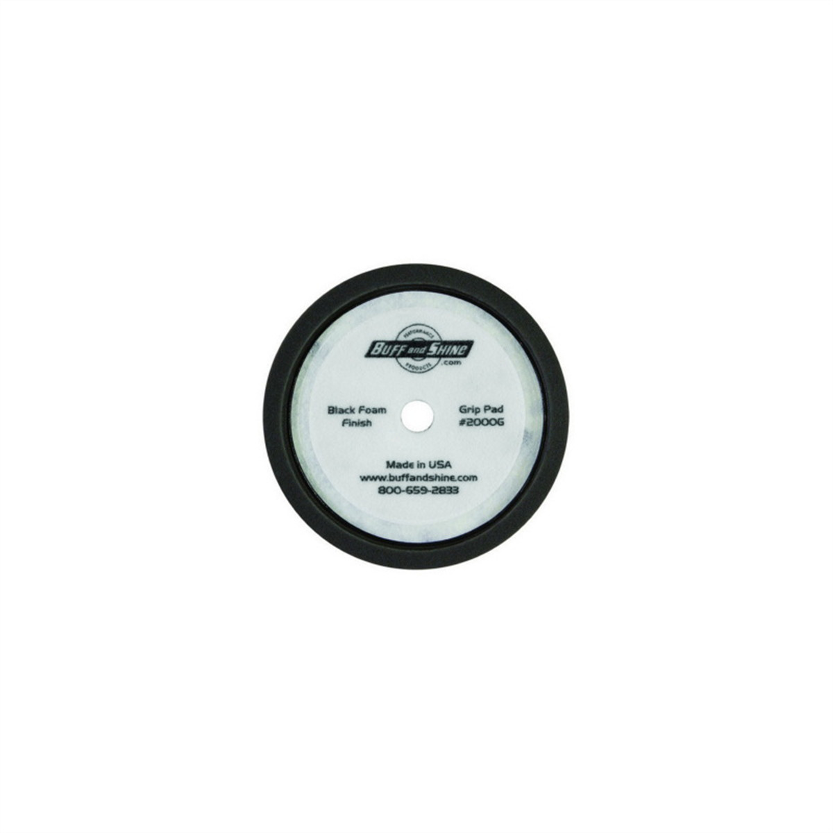 BUF.2000G Buff And Shine 2000G Grip Pad, 8 in Dia, 2 in THK, Hook and Loop Atta