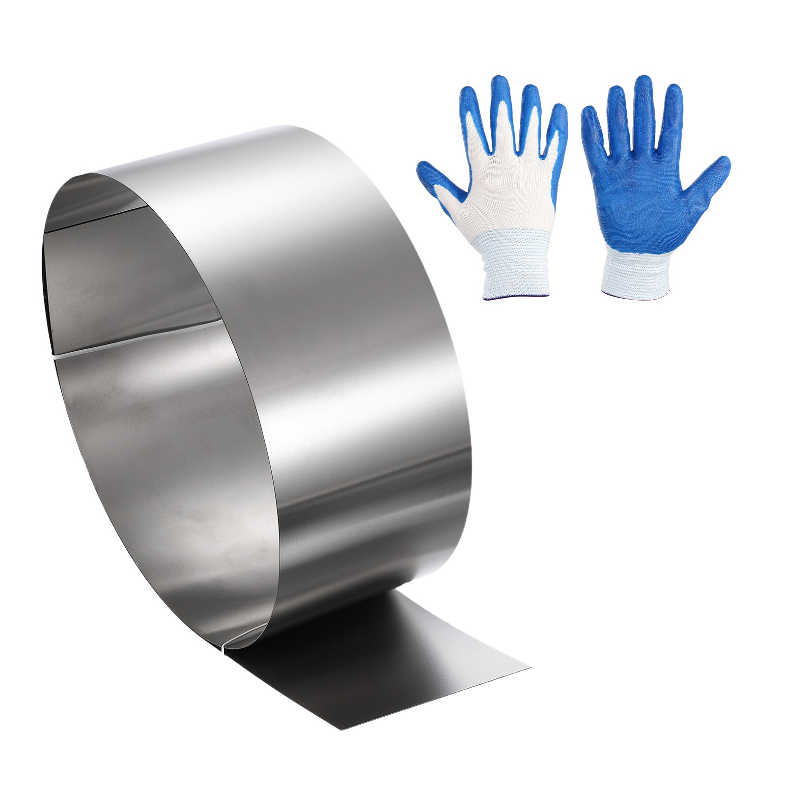 3.1in x 3.3ft Stainless Steel Flashing Roll, 0.4mm Metal Roof Panels