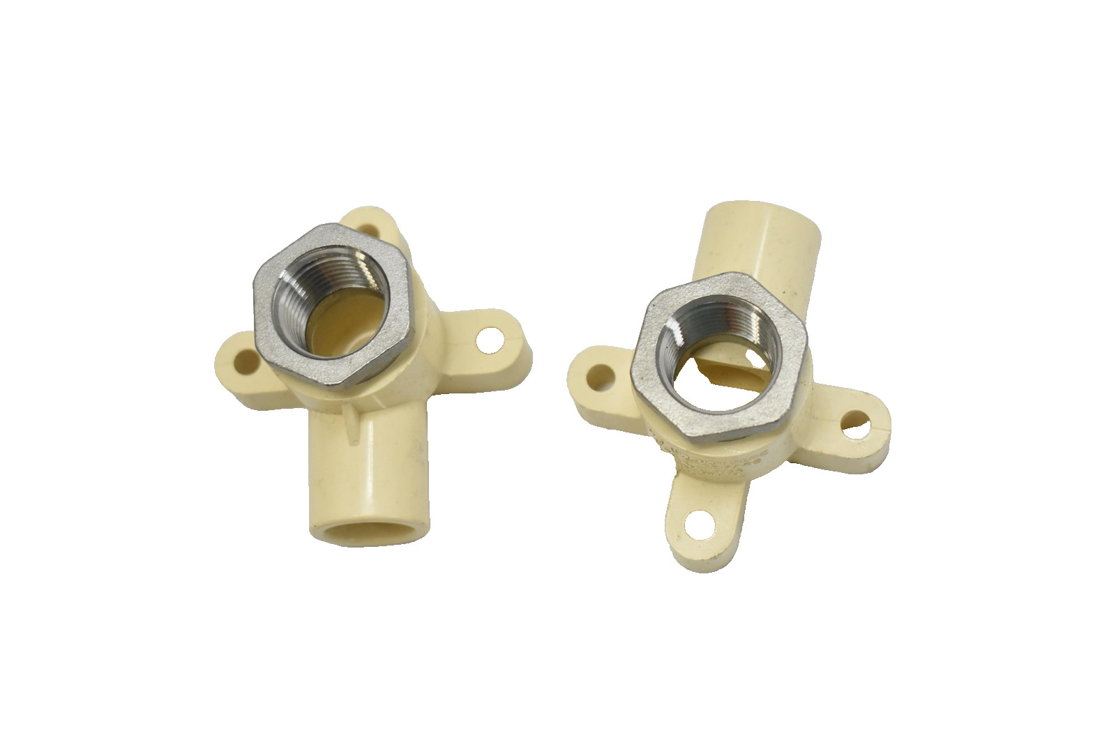 2 Pack Drop Elbow Fittings C4707-3-5-SI 1/2 Inch Brass Insert Adapter Plumbing