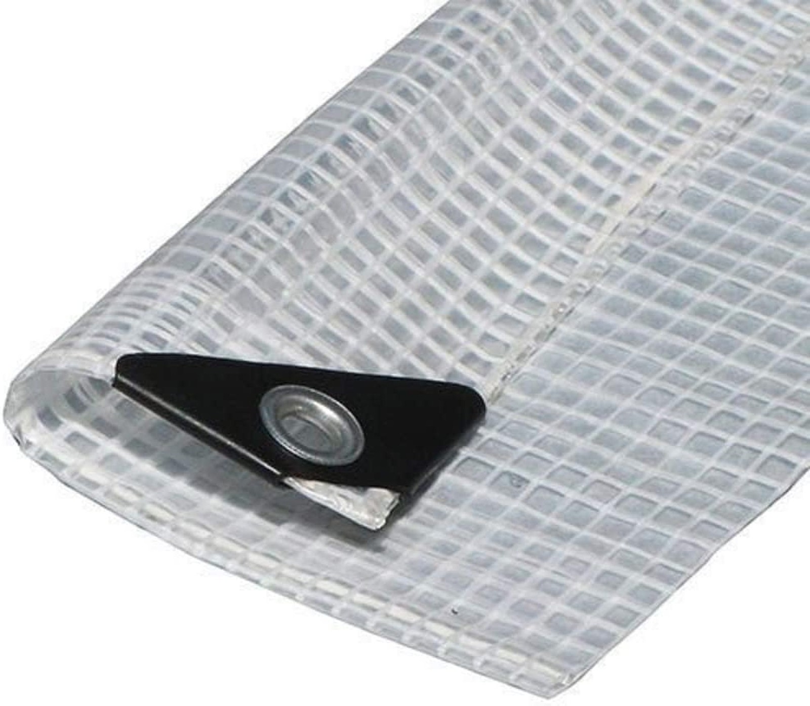 14 MIL Clear Premium Sun Shade Tarp Heavy Duty Canopy Top 6 oz 12×14 Mesh (7’…