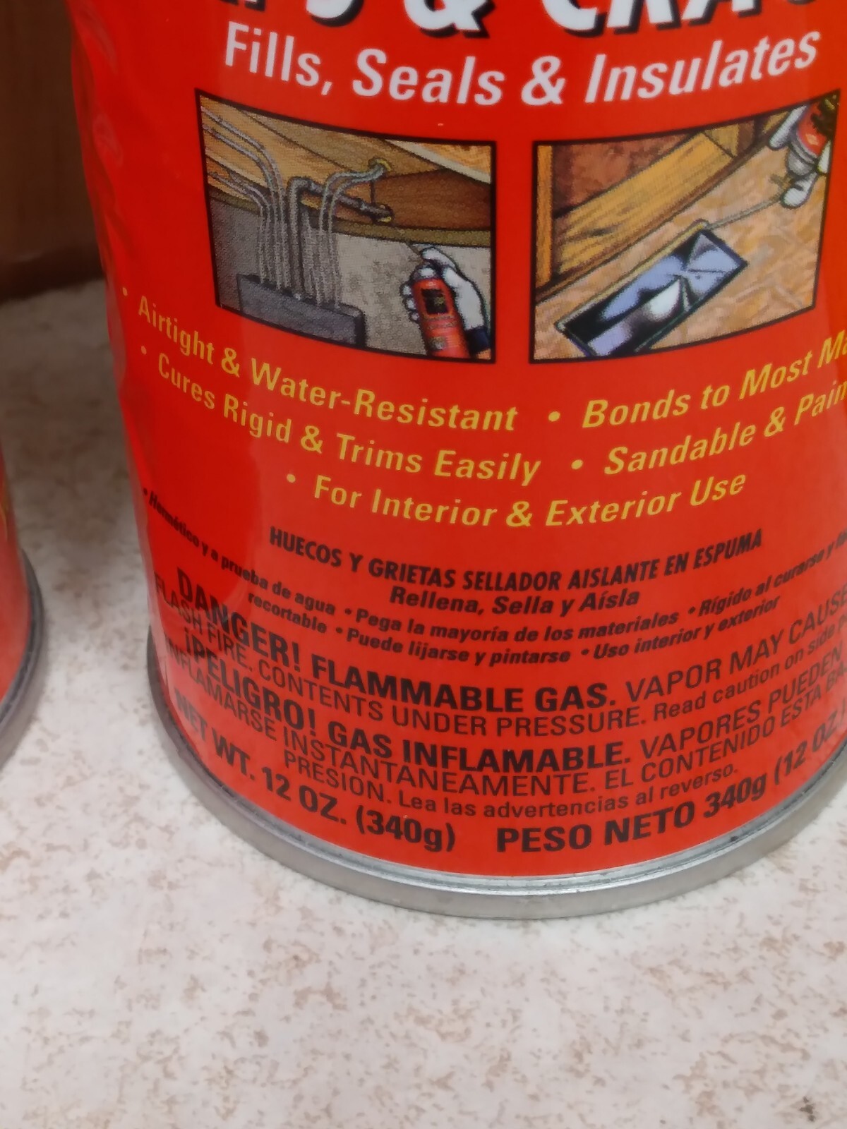 2 Cans-Dow Great Stuff Gaps & Cracks Expanding Foam Sealant Insulation 12oz NEW