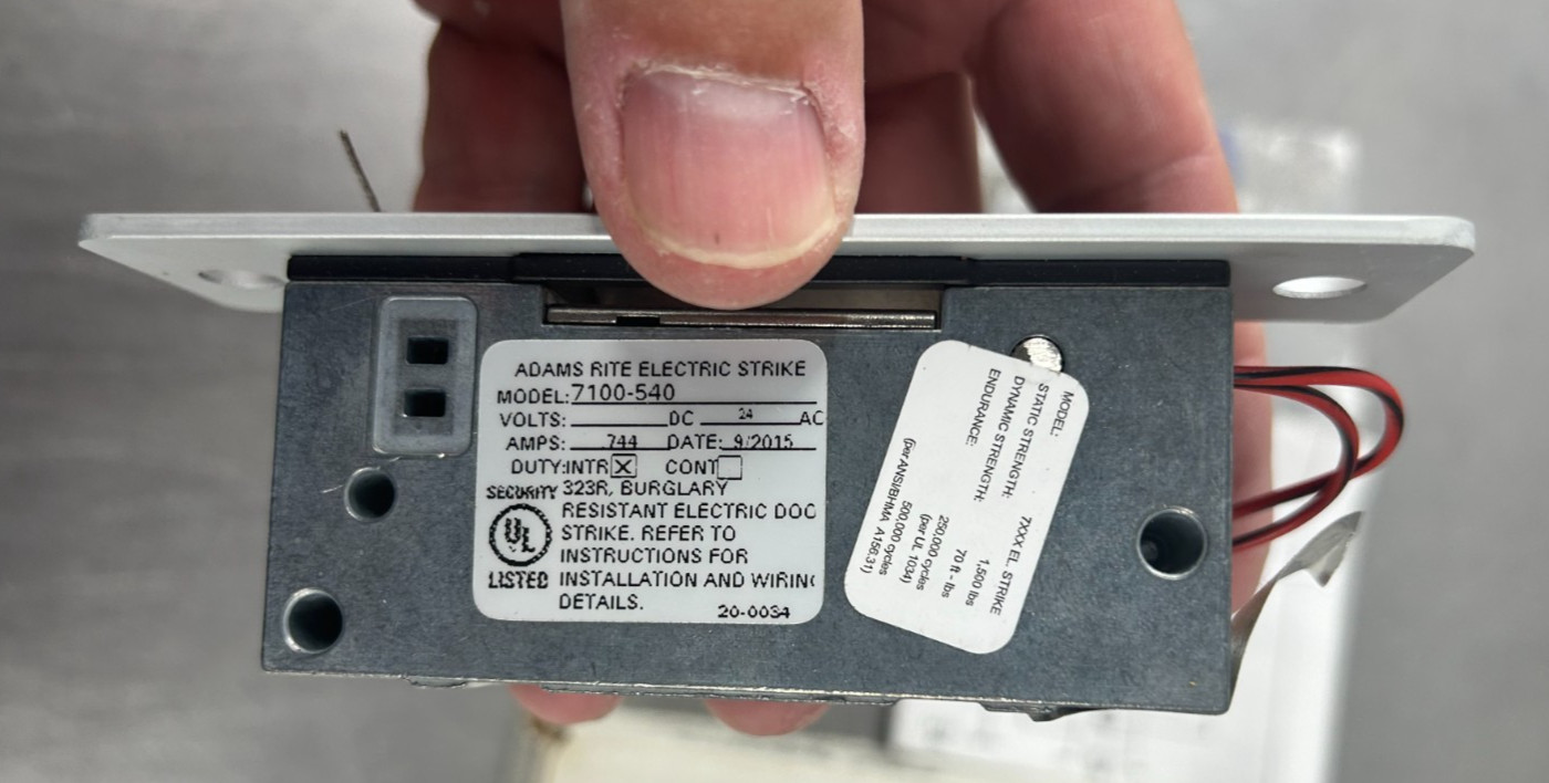 Adams Rite Electric Strike 7100-540-628 New Old Stock Satin Finish