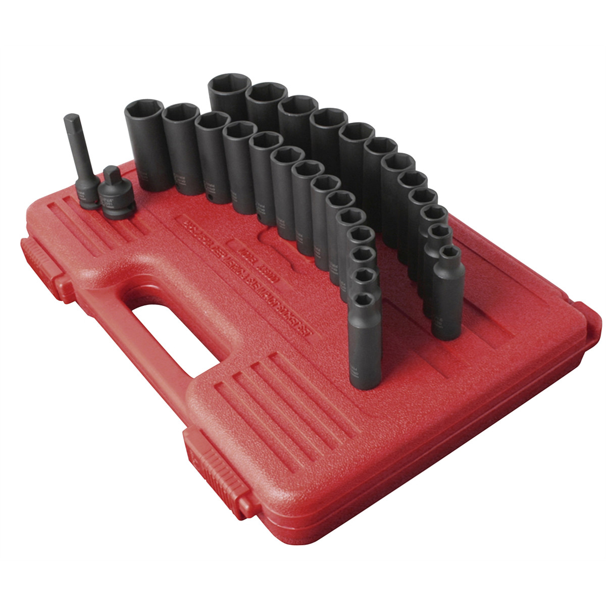 Sunex 3360DD SUNEX SOCKET SET IMPACT 3/8IN. DR.28PC DBLE DEEP MET/SAE
