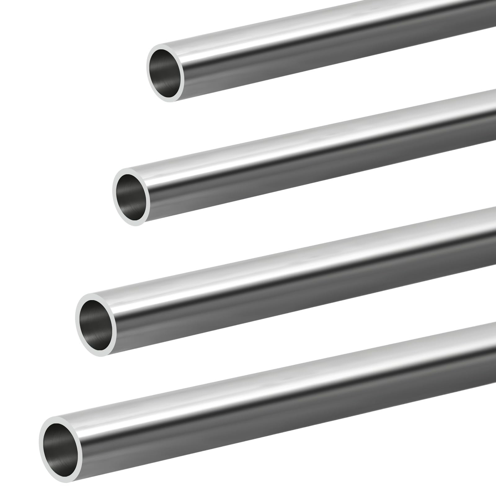 MENTBERY 5/16” OD Stainless Steel Tubing, 12” 5/16 (12″ Length), Silver