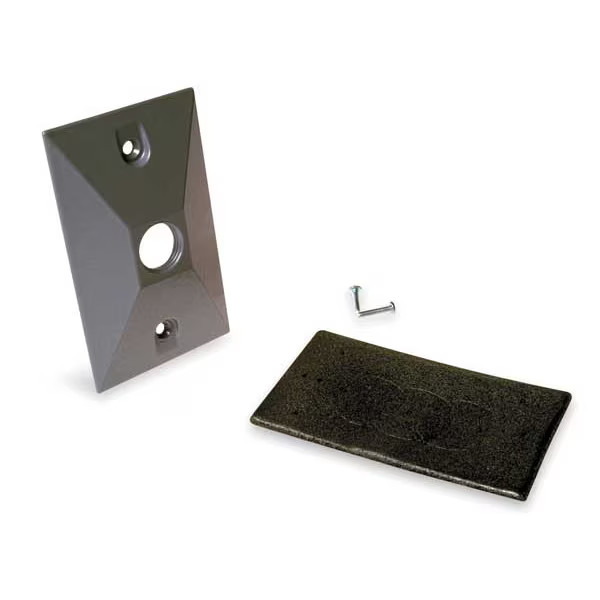 Bell Outdoor 1 -Gang Horizontal or Vertical Weatherproof Cover, ,Zinc 5186-0