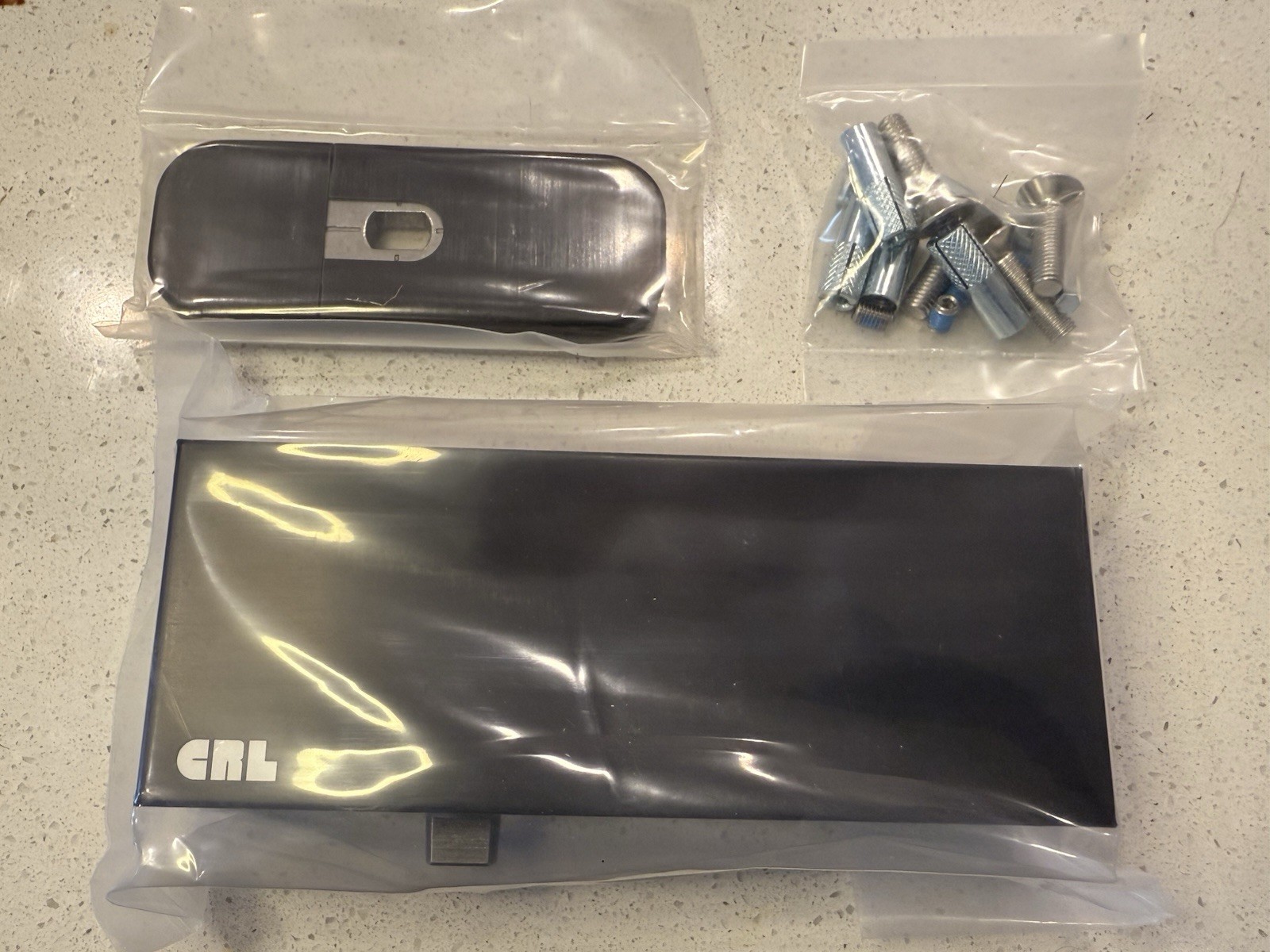 CRL – Matte Black-90 Degree Hold Open – Hydraulic Door Patch Fitting