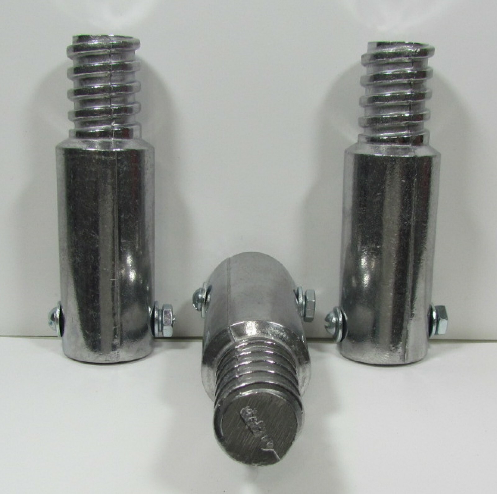 3pc Metal Threaded Tips For 3/4″ (.75″) Wood Poles. (Buy 3 Get 1 Free) N
