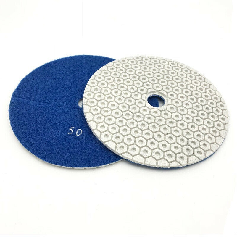 7″ natural granite stone marble polish pad buffer 10 quartz wet polisher grinder