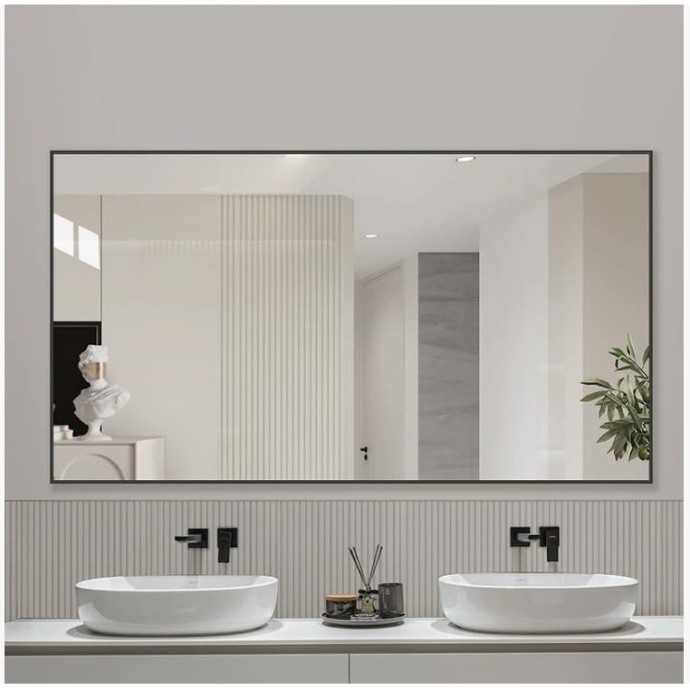 Black Mirror Border Peel and Stick Molding Trim 1/2 IN X 16.4 FT, Shiny