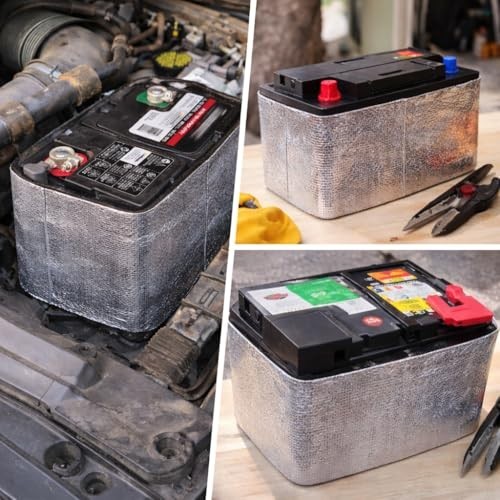 Universal Car Battery Insulation Kit – 82.6″x7″ Cold Weather Blanket Cover for T