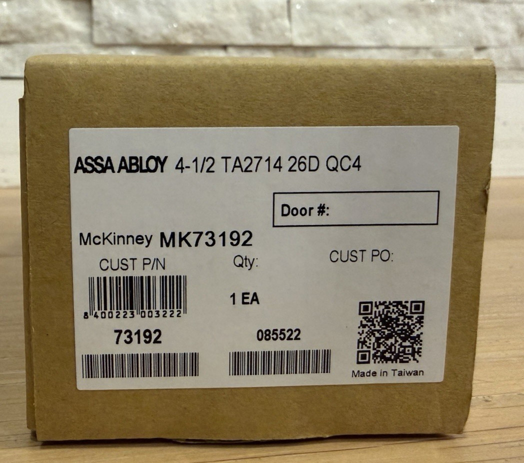Assa Abloy TA2714 McKinney MK73192 electronic transfer hinge
