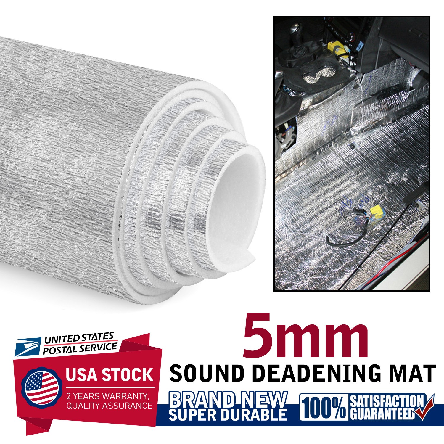 5mm Reflective Insulation Foam Window Insulation for Summer Heat 60″×40″ 1Side