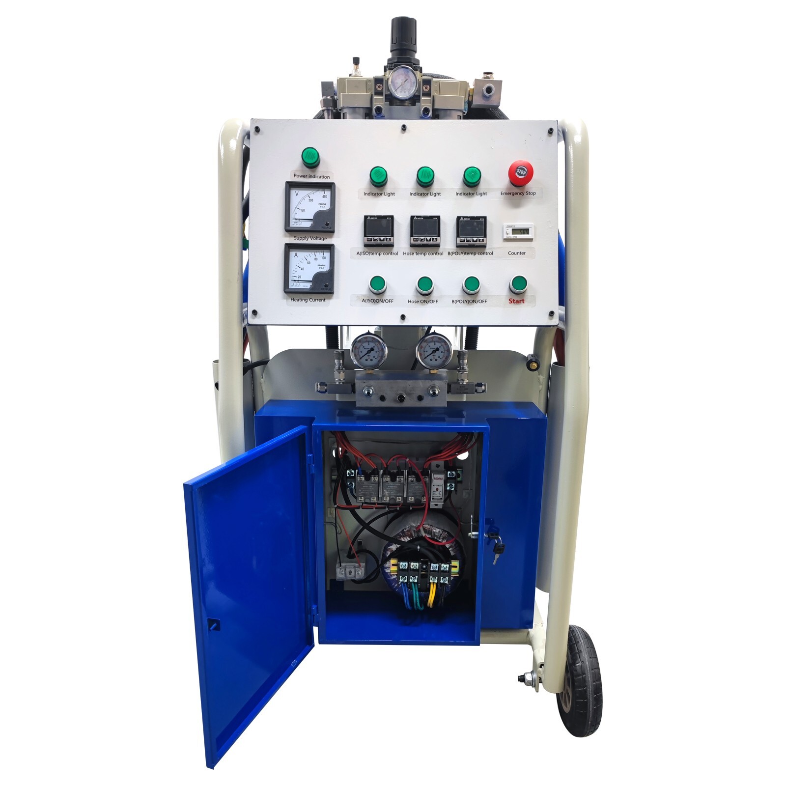 Pneumatic Polyurea Sprayer 1:1 Polyurethane Foam Spray Insulation Machine