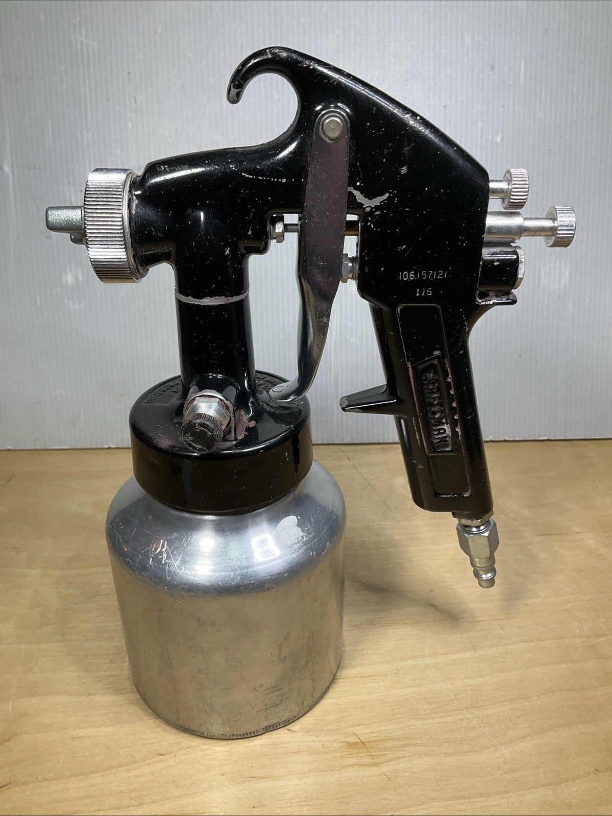 Vintage Craftsman Paint Air Spray Sprayer Gun Aluminum Can 106.157121