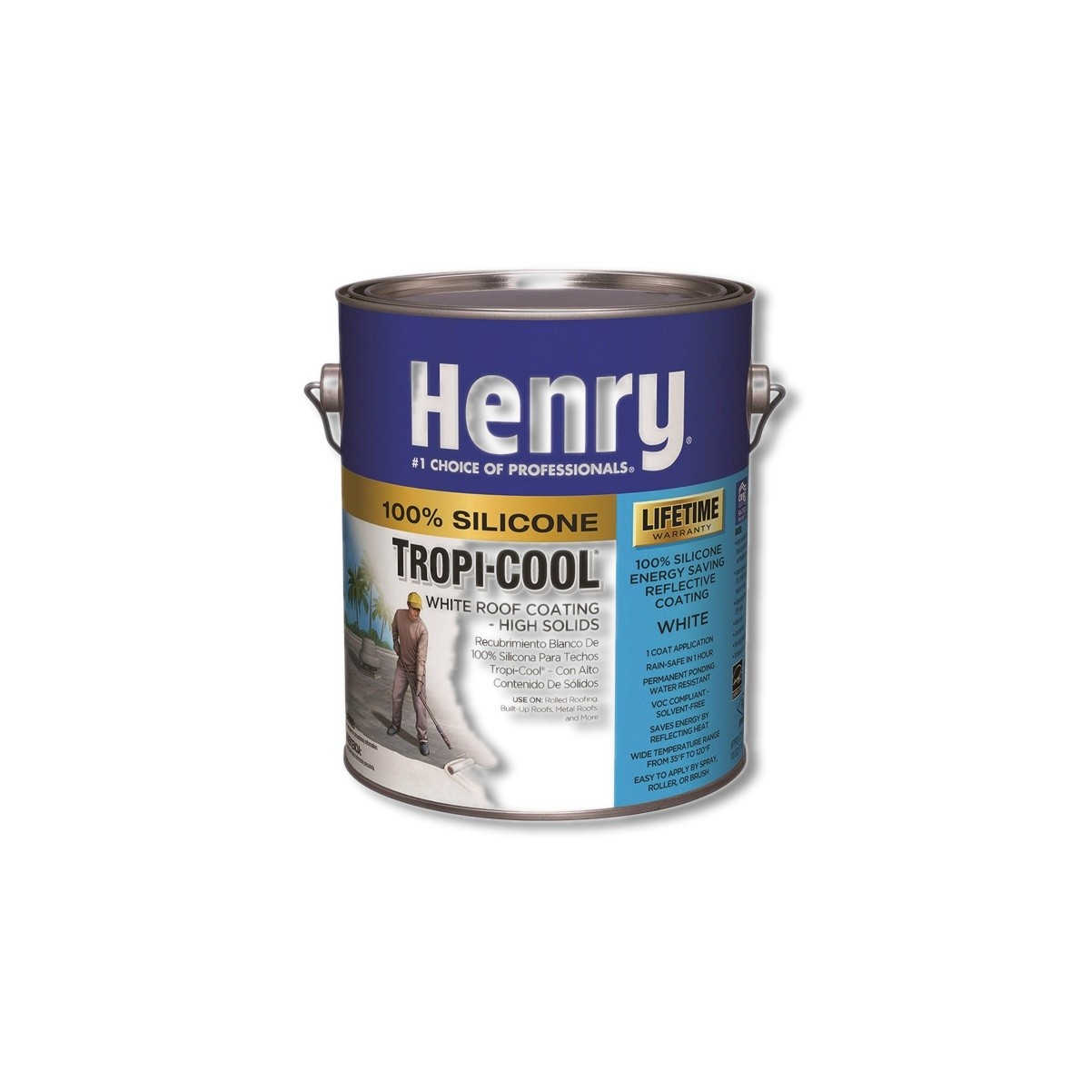 HENRY Roof Coating Silicone White Tropi-Cool 0.9 gal HE887HS042