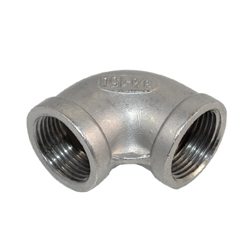 3/4″ NPT Threaded Female to Female Elbow Pipe Fitting SS 304