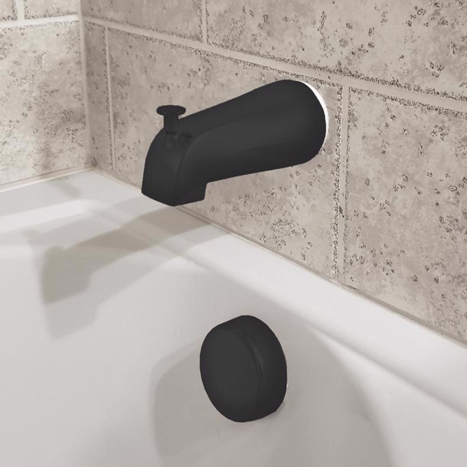 Danco 9D00011079 Black Diverter Spout Matte Metal Tub and Shower Faucet